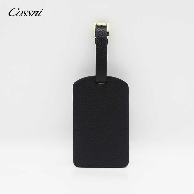 2020 Wholesale hot sale travel accessories real calfskin leather luggage tag