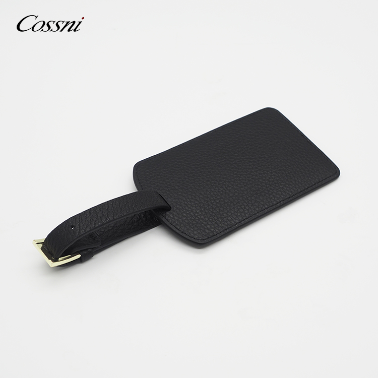 2020 Wholesale hot sale travel accessories real calfskin leather luggage tag
