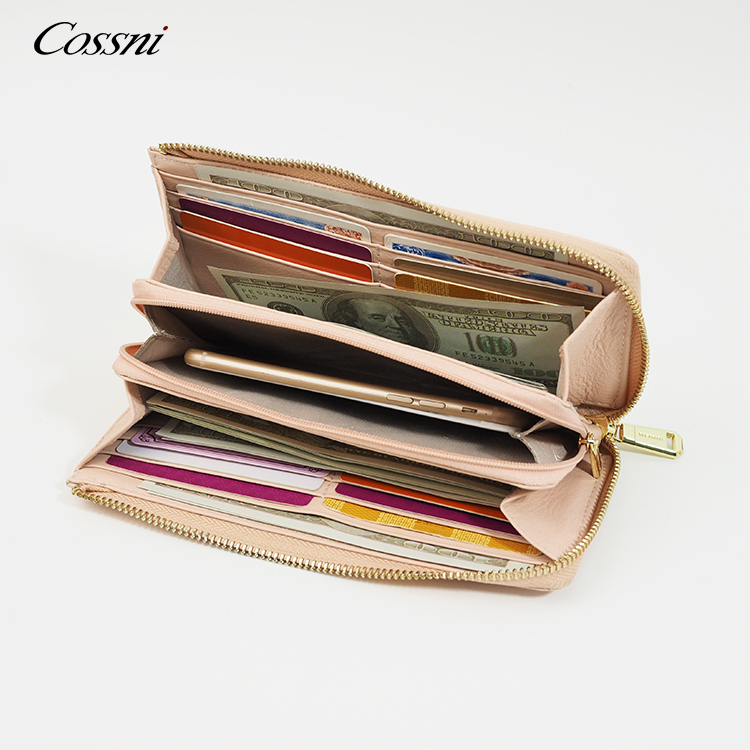 2020 new Multi-purpose Zippered wallet with Smart Phone pocket
