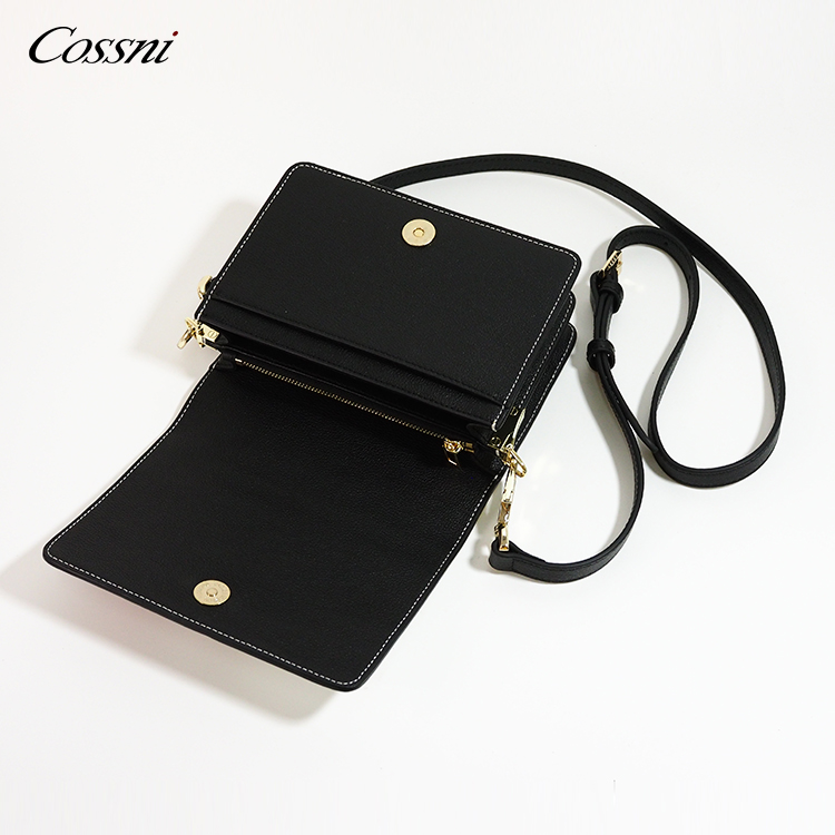 Wholesale fashion ladies genuine leather chain purses handbags women