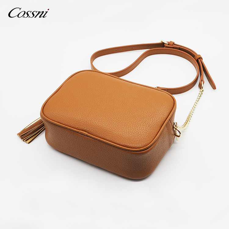 2020 new High quality Genuine leather square mini top handle shoulder handbag for lady crossbag