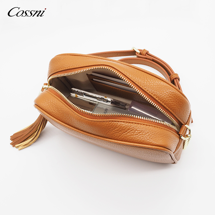 2020 new High quality Genuine leather square mini top handle shoulder handbag for lady crossbag