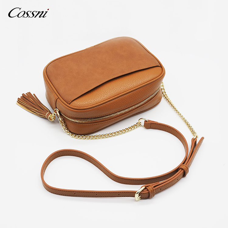 2020 new High quality Genuine leather square mini top handle shoulder handbag for lady crossbag