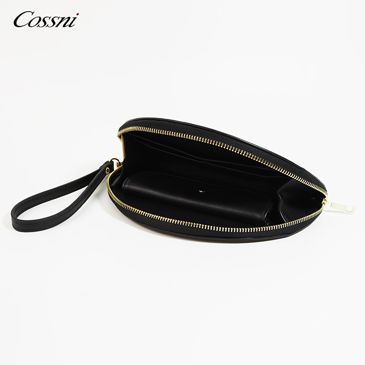 Wholesale PU leather Half Round shape clutch bag Ladies handbags women wallet