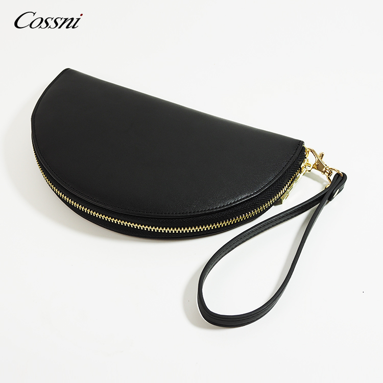 Wholesale PU leather Half Round shape clutch bag Ladies handbags women wallet
