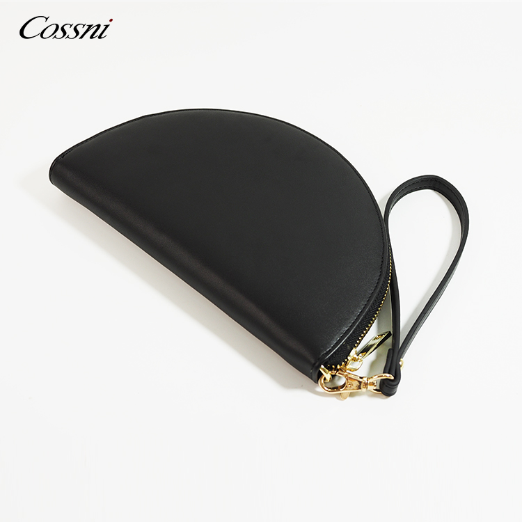 Wholesale PU leather Half Round shape clutch bag Ladies handbags women wallet