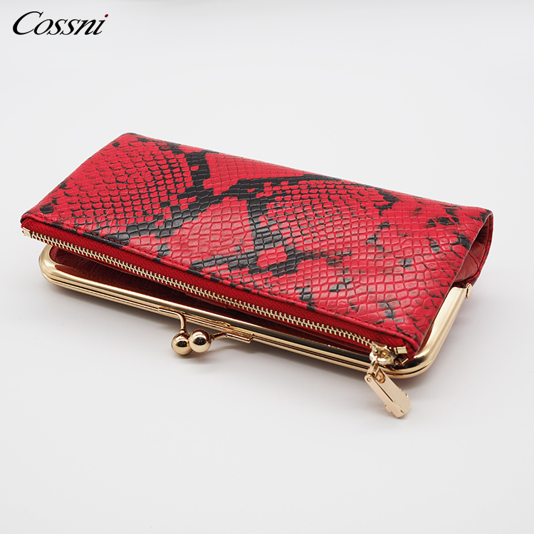 Wholesale custom minimalist purse ladies card women long leather wallets