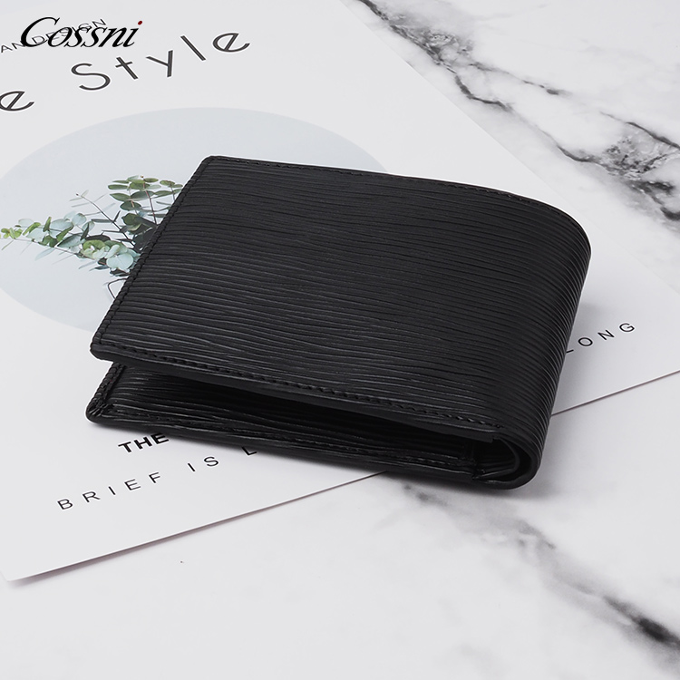 2020 popular genuine leather card holder purses for men bifold RFID men leather wallet