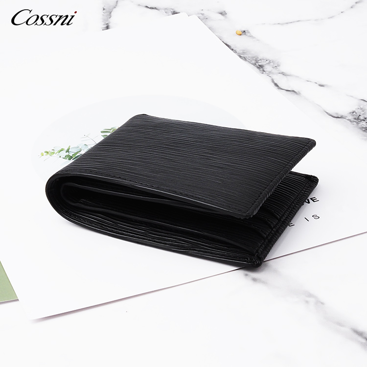 2020 popular genuine leather card holder purses for men bifold RFID men leather wallet