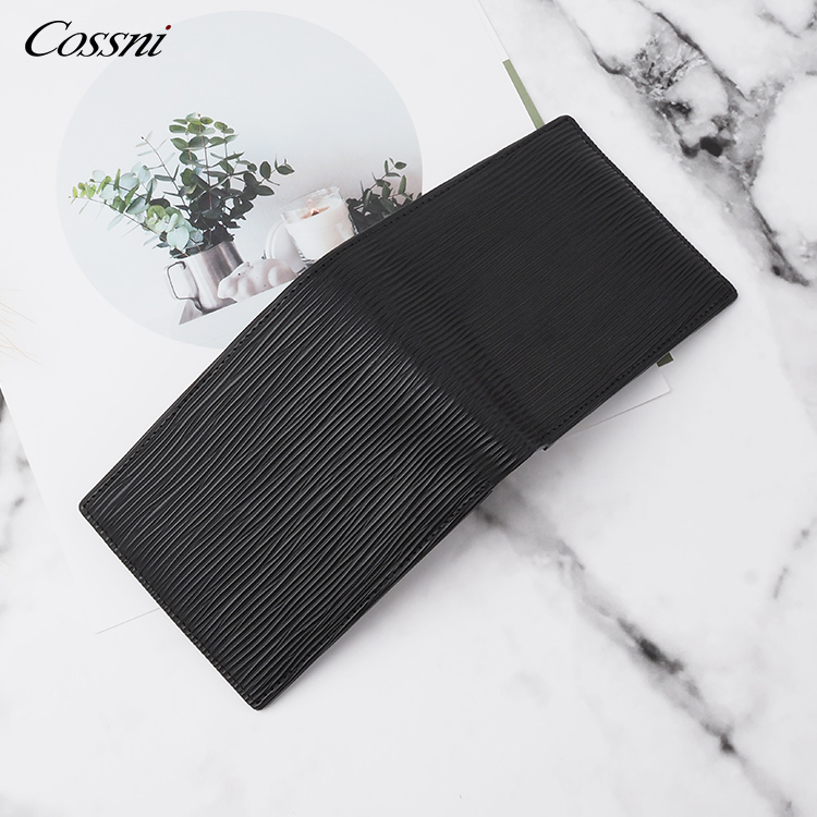 2020 popular genuine leather card holder purses for men bifold RFID men leather wallet