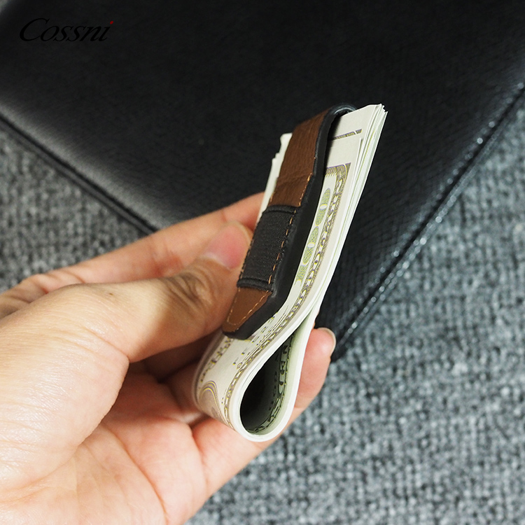 wholesale custom Multi-Functional Genuine Leather Magnetic Clip