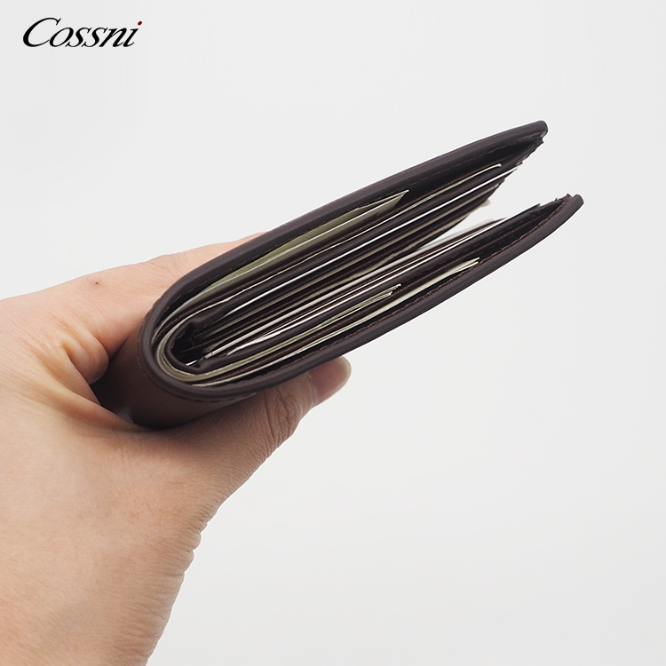 Full grain vintage crazy horse leather men wallet
