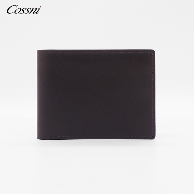 Full grain vintage crazy horse leather men wallet