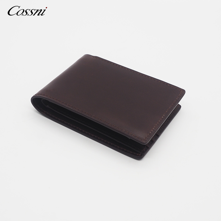 Full grain vintage crazy horse leather men wallet