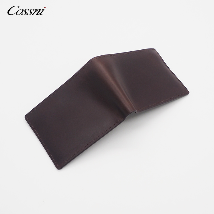 Full grain vintage crazy horse leather men wallet