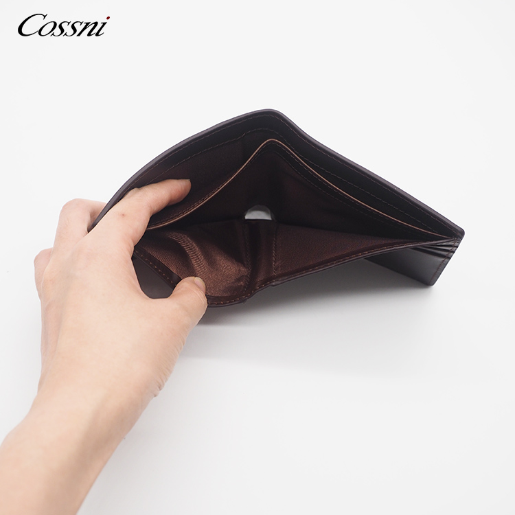 Full grain vintage crazy horse leather men wallet