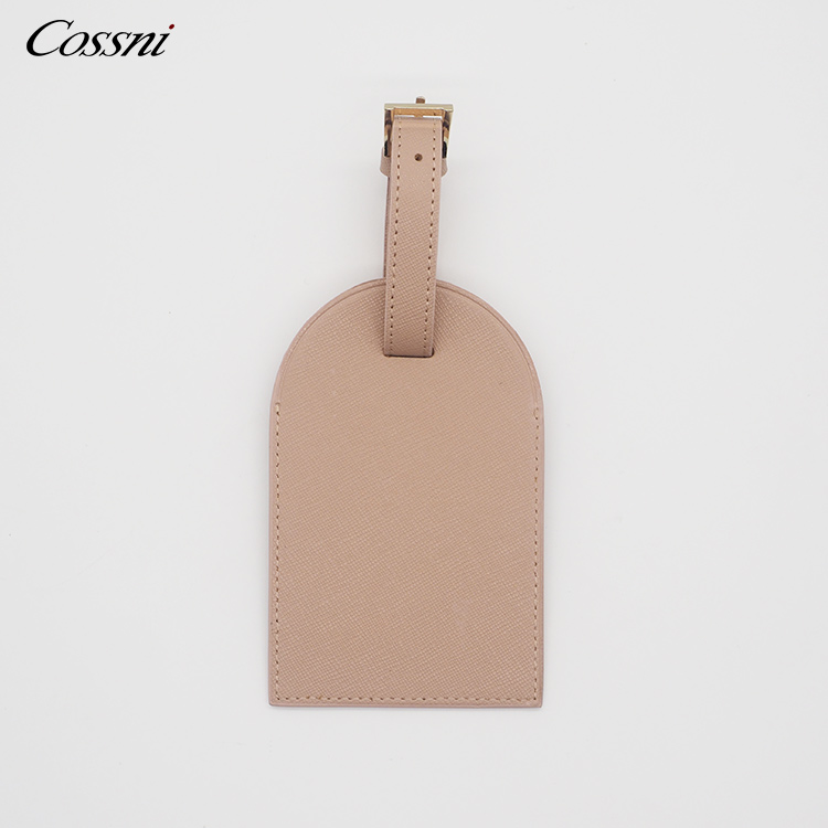 Custom travel Saffiano leather luggage tag personalized promotional tag