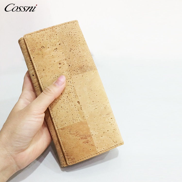 Cork Wallet Zipper Around Cell Phone Clutch Purse for iPhone X 8 7 6 6s Plus Vegan Gift