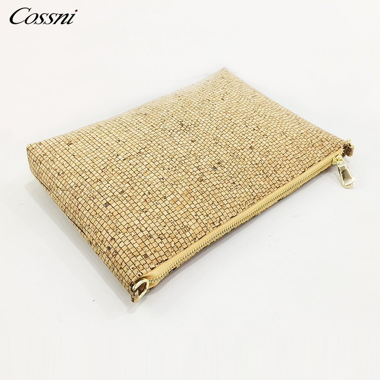 Natural cork women zipper wallet Money Clips Woman Cards Purse good for vegan original Bag