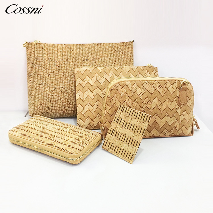 Vegan Cork Wallets Purse Handbags for Womens Eco Friendly Cork Clutch Bag