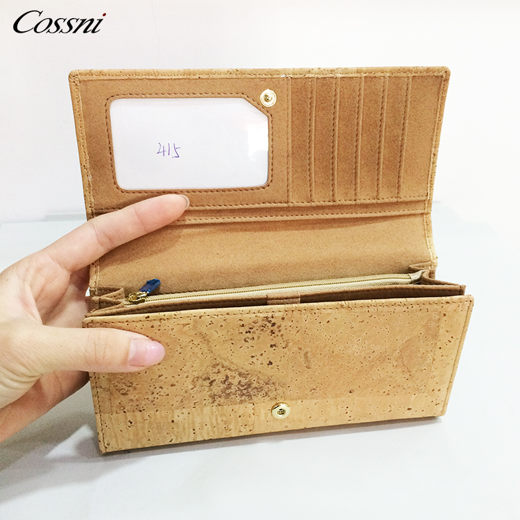 Cork Wallet Zipper Around Cell Phone Clutch Purse for iPhone X 8 7 6 6s Plus Vegan Gift