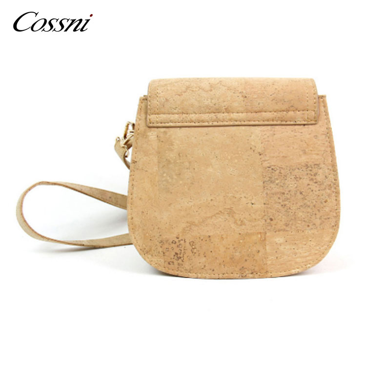 Corkor Cork Purse Cross-Body Bag for Women Front Pockets Vegan Non Leather Crossbody