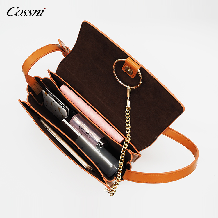 wholesale Holiday Colorful Fashion Genuine Leather Ladies Chain Handbag Shoulder Bags