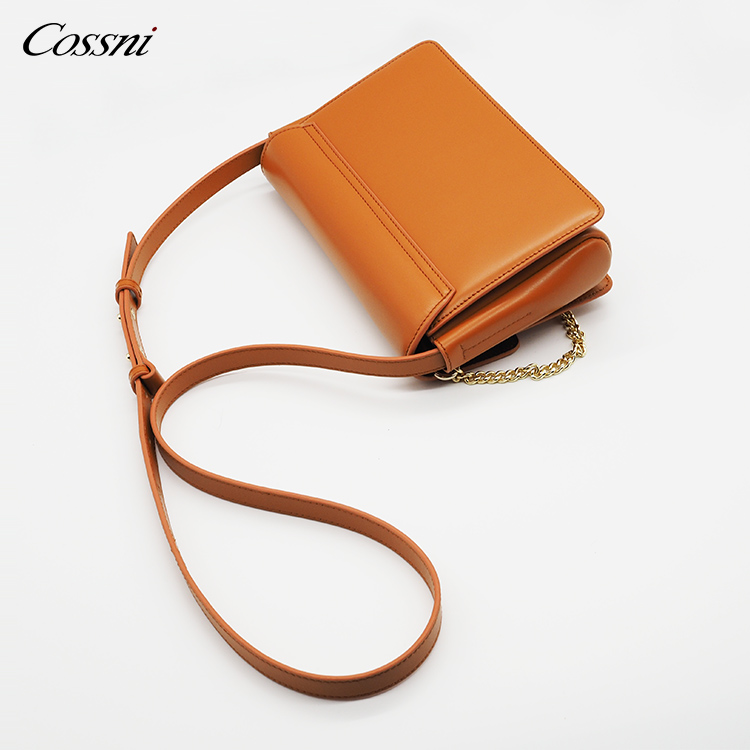 wholesale Holiday Colorful Fashion Genuine Leather Ladies Chain Handbag Shoulder Bags