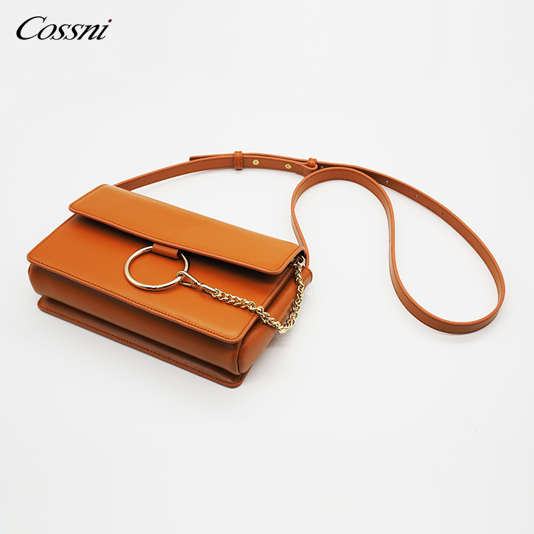 wholesale Holiday Colorful Fashion Genuine Leather Ladies Chain Handbag Shoulder Bags