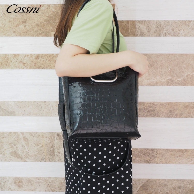 2021 Wholesale custom fashion handbags Factory Crocodile Leather Shoulder Bags leather bags