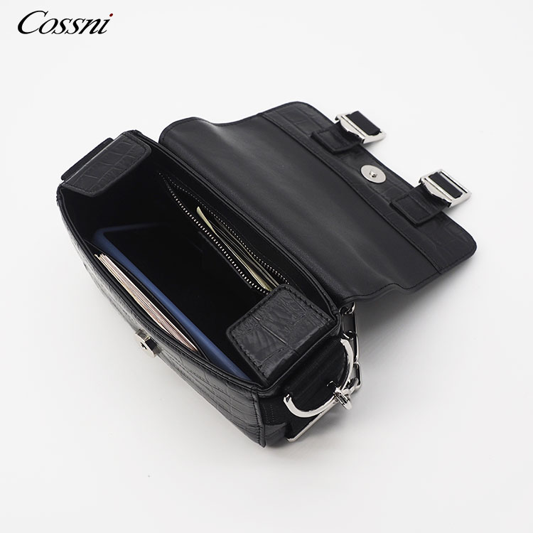 2021 Wholesale custom logo Stone pattern leather Women's messenger bag
