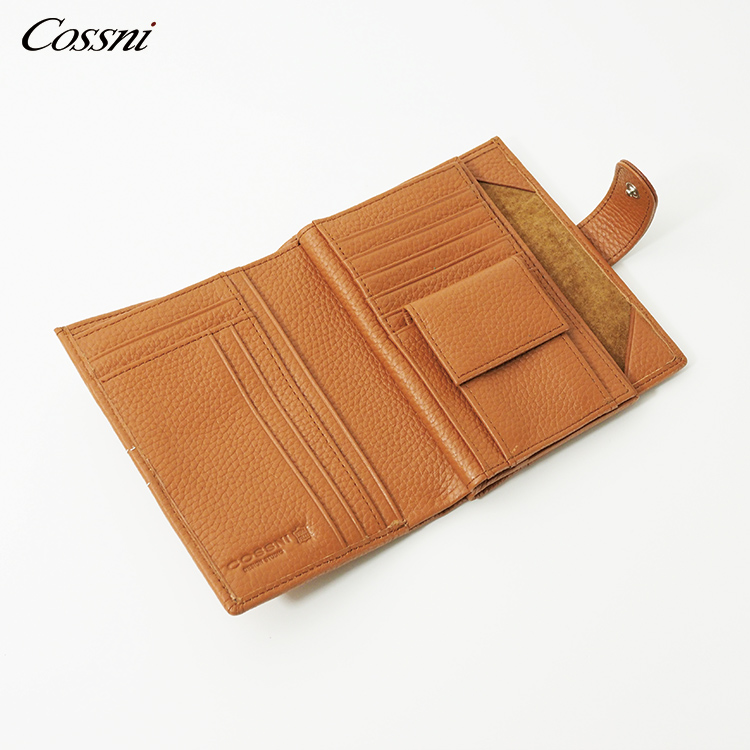 3 Fold Wallet for Men Rfid Wallet with Coin Pocket Custom Short Design Genuine Leather Slim Trifold Wallet
