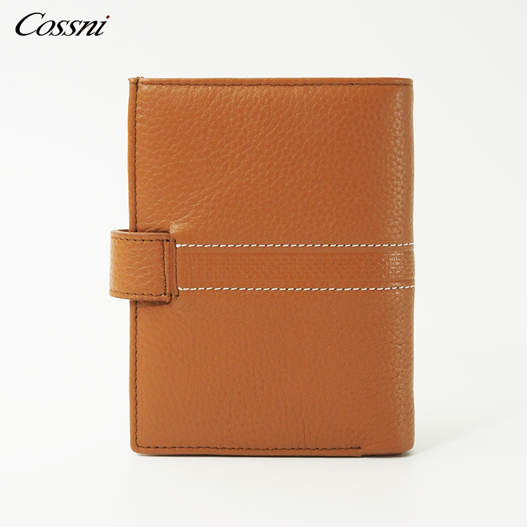 3 Fold Wallet for Men Rfid Wallet with Coin Pocket Custom Short Design Genuine Leather Slim Trifold Wallet