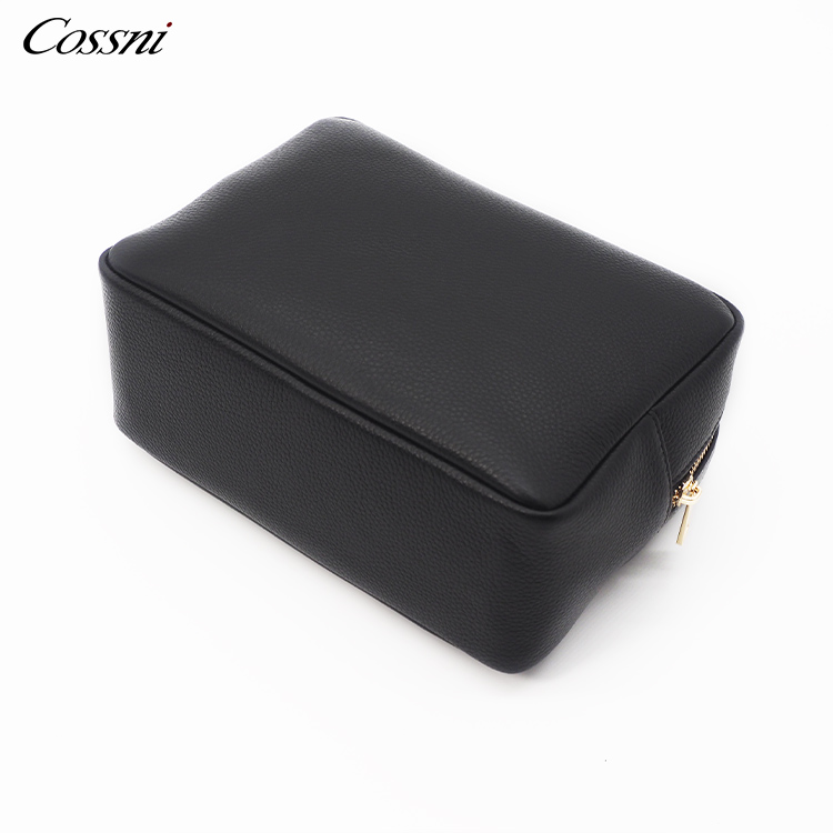 2021 Pu leather makeup bag  custom leather travel cosmetic bags cases