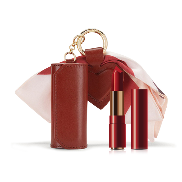 Cossni Red Mini Lipstick Bag With Keychain